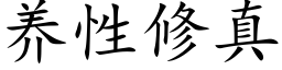 养性修真 (楷体矢量字库)