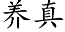 养真 (楷体矢量字库)