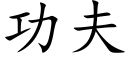 功夫 (楷体矢量字库)