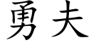 勇夫 (楷体矢量字库)