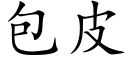 包皮 (楷體矢量字庫)