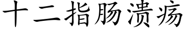 十二指腸潰瘍 (楷體矢量字庫)