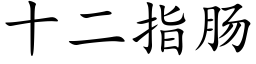 十二指腸 (楷體矢量字庫)