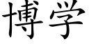 博学 (楷体矢量字库)