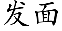 發面 (楷體矢量字庫)