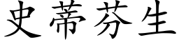 史蒂芬生 (楷体矢量字库)