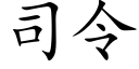 司令 (楷体矢量字库)