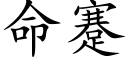 命蹇 (楷體矢量字庫)