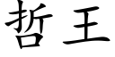 哲王 (楷體矢量字庫)