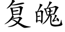 複魄 (楷體矢量字庫)