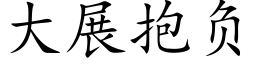 大展抱負 (楷體矢量字庫)