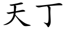 天丁 (楷體矢量字庫)