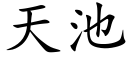 天池 (楷體矢量字庫)