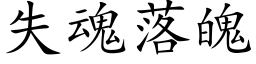 失魂落魄 (楷体矢量字库)