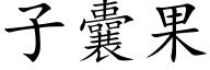 子囊果 (楷体矢量字库)