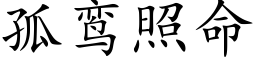 孤鸾照命 (楷體矢量字庫)