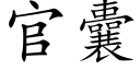 官囊 (楷体矢量字库)