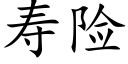 寿险 (楷体矢量字库)