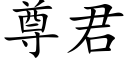 尊君 (楷体矢量字库)