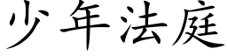 少年法庭 (楷體矢量字庫)