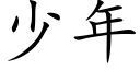 少年 (楷体矢量字库)