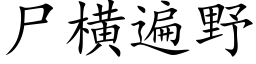 屍橫遍野 (楷體矢量字庫)