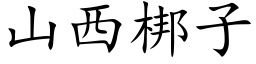 山西梆子 (楷體矢量字庫)