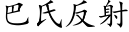 巴氏反射 (楷体矢量字库)