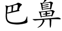 巴鼻 (楷體矢量字庫)