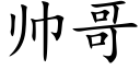 帥哥 (楷體矢量字庫)