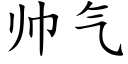 帥氣 (楷體矢量字庫)