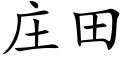 庄田 (楷体矢量字库)