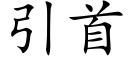 引首 (楷体矢量字库)