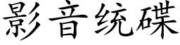影音统碟 (楷体矢量字库)