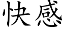 快感 (楷體矢量字庫)