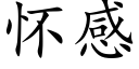 怀感 (楷体矢量字库)