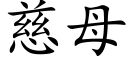 慈母 (楷体矢量字库)