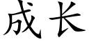 成長 (楷體矢量字庫)