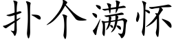 撲個滿懷 (楷體矢量字庫)