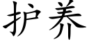 護養 (楷體矢量字庫)