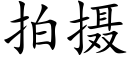 拍攝 (楷體矢量字庫)