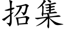 招集 (楷体矢量字库)