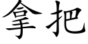 拿把 (楷体矢量字库)