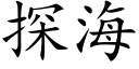 探海 (楷體矢量字庫)