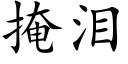 掩淚 (楷體矢量字庫)