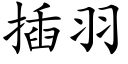 插羽 (楷體矢量字庫)