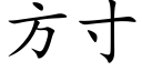 方寸 (楷体矢量字库)