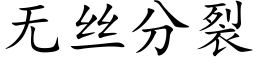 無絲分裂 (楷體矢量字庫)