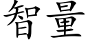 智量 (楷體矢量字庫)