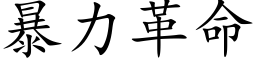 暴力革命 (楷体矢量字库)